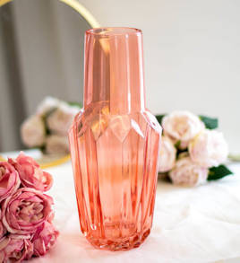 Wazon Crystal łososiowy,  37 cm