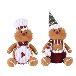 Dekoracja świąteczna Ciastek siedzący 43 cm