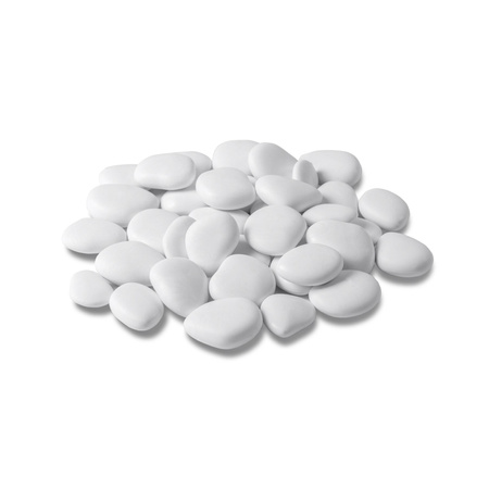 Sztuczne kamienie PEBBLES S białe