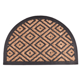 Wycieraczka Panama kokosowa guma PÓŁOKRĄGŁA ROMBY