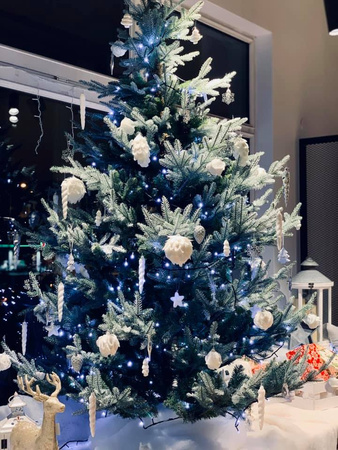 Bombki zawieszki choinkowe - renifer 8 szt.