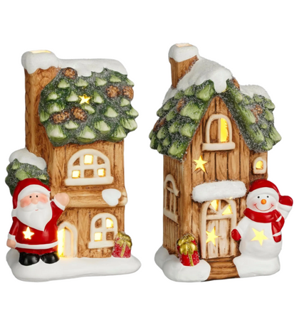 Dekoracja świąteczna domek LED