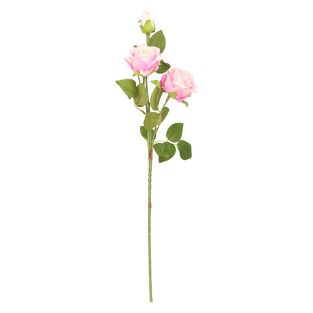Sztuczna gałązka róża 60 cm różowy
