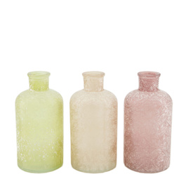Wazon butelka 8X16cm mix pastel