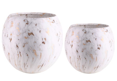 Zestaw Osłonek ELENA marmur złoty