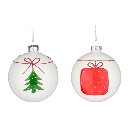 Szklana bombka dekoracyjna