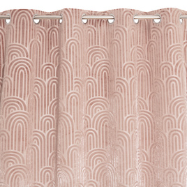 Zasłona AGATE na przelotkach 135 x 260 cm różowa