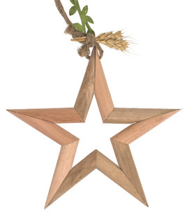Zawieszka gwiazda drewniana