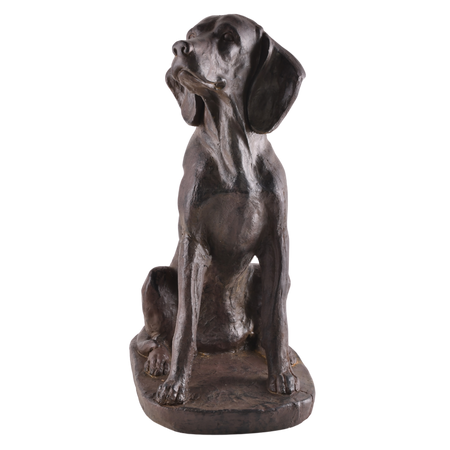 Dekoracja ogrodowa pies spaniel siedzący