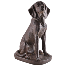 Dekoracja ogrodowa pies spaniel siedzący