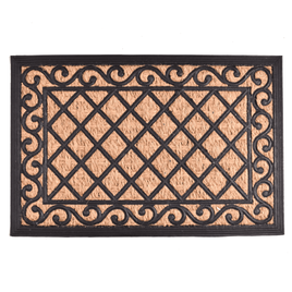 Wycieraczka Panama z kokosu i gumy ROMBY AŻUROWE