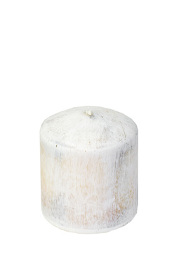 Świeca White Wood słupek 70/H90