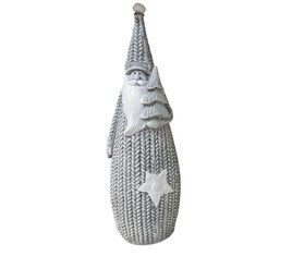 Figurka betonowa szaro-srebrna