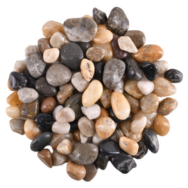 Kamienie dekoracyjne rzeczne wysoko polerowane mix 8-12mm 900g