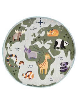 Dywan Pise dzięcięcy Świat 100 cm