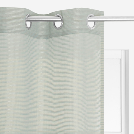 Firana CILIAN na przelotkach 140 x 260 cm zielona