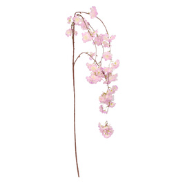 Sztuczna kwitnąca gałązka różowa 125 cm