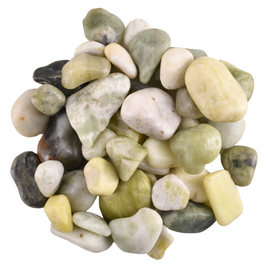 Kamienie dekoracyjne marmurowe woskowane zielone 2-4cm 900gr