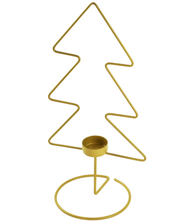 Świecznik choinka tealight metal