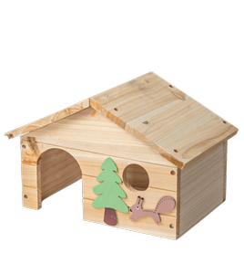 Domek drewniany dla wiewiórek