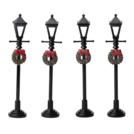 Dekoracyjne mini Lampy uliczne 4 szt. 